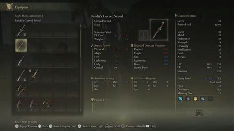 Bandits Curved Sword Stats, Upgrades, and How to Get